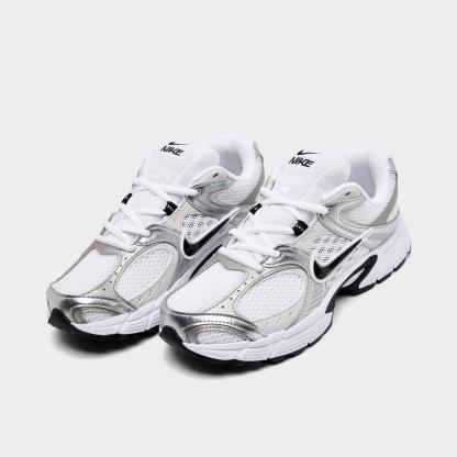 Women's Nike V5 RNR Casual Shoes - White/Vast Grey/Metallic Silver/Black