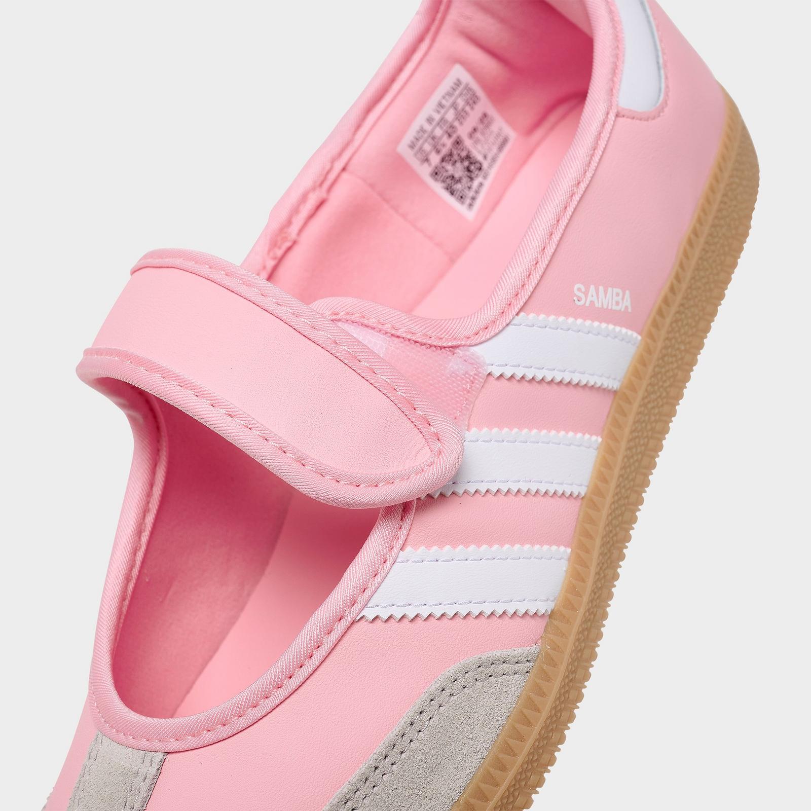 Girls' Big Kids' adidas Originals Samba Jane Casual Shoes - Light Pink/Cloud White/Gum - view 3