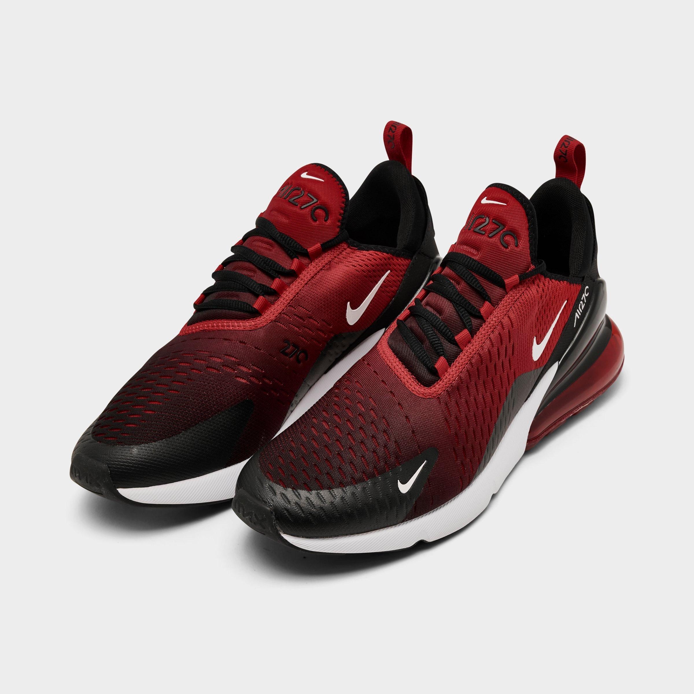 Men's Nithtke Air Max 270 Casual Shoes - Part 1 - Gym Red/White/Black - Both shoes facing left