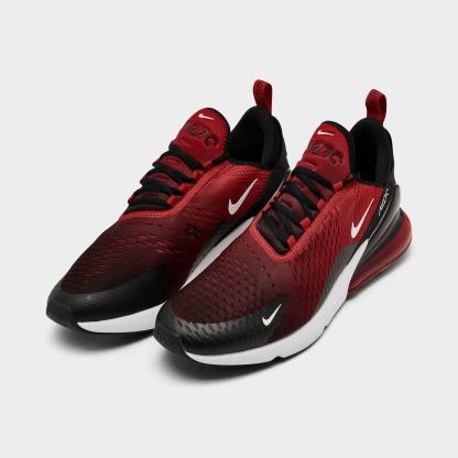 Men's Nithtke Air Max 270 Casual Shoes - Part 1 - Gym Red/White/Black - Both shoes facing left