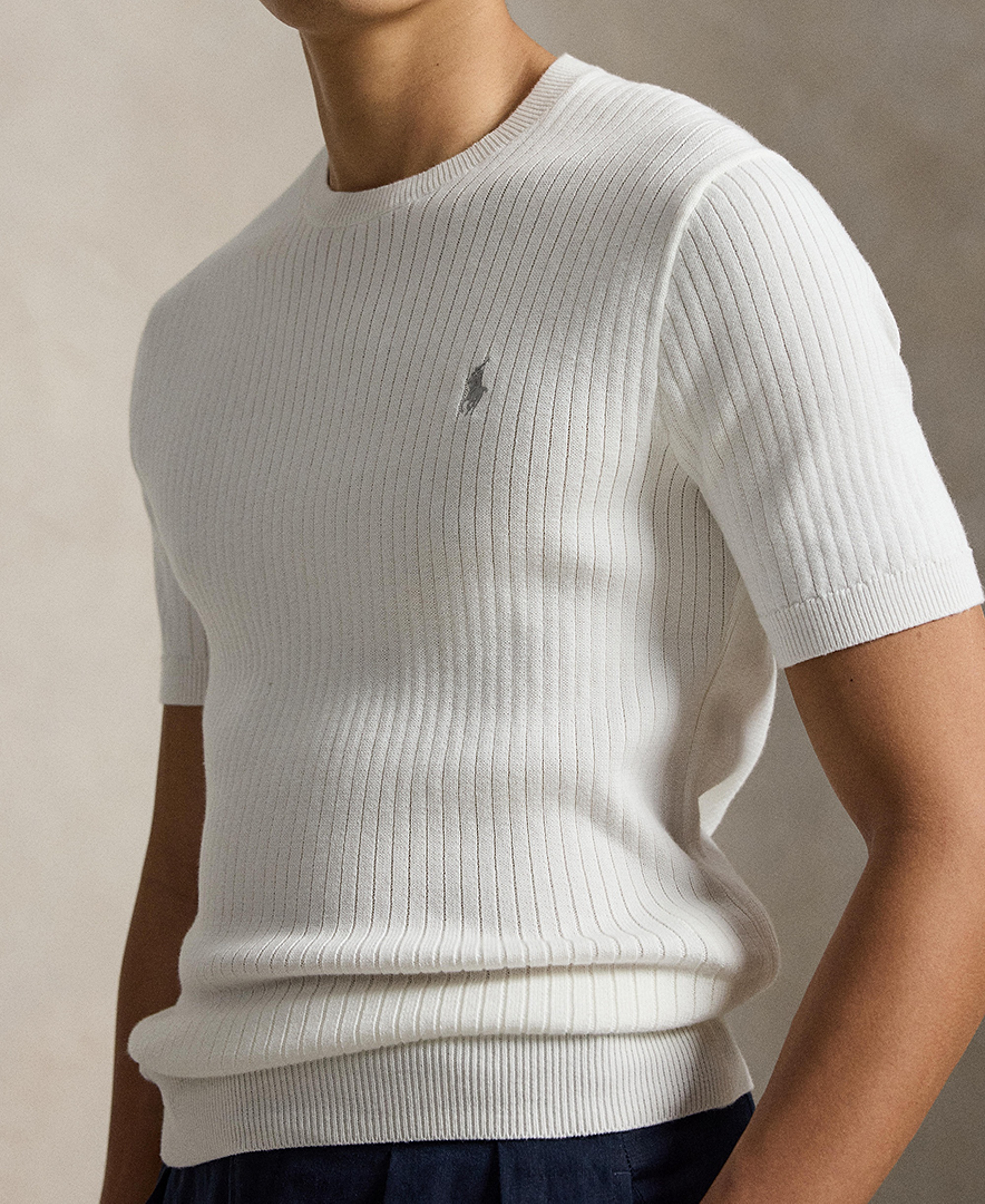 Polo Ralph Lauren Men's Crewneck Sweater - Deckwash White