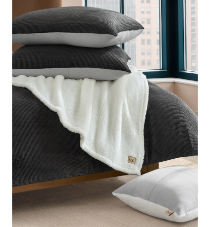UGG® Brody Reversible Comforter Sets - Charcoal