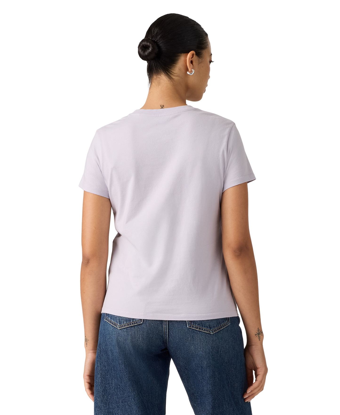 Levi's Women's Perfect Graphic Logo Cotton T-Shirt - Abela Floral Bw Pear Sorbet