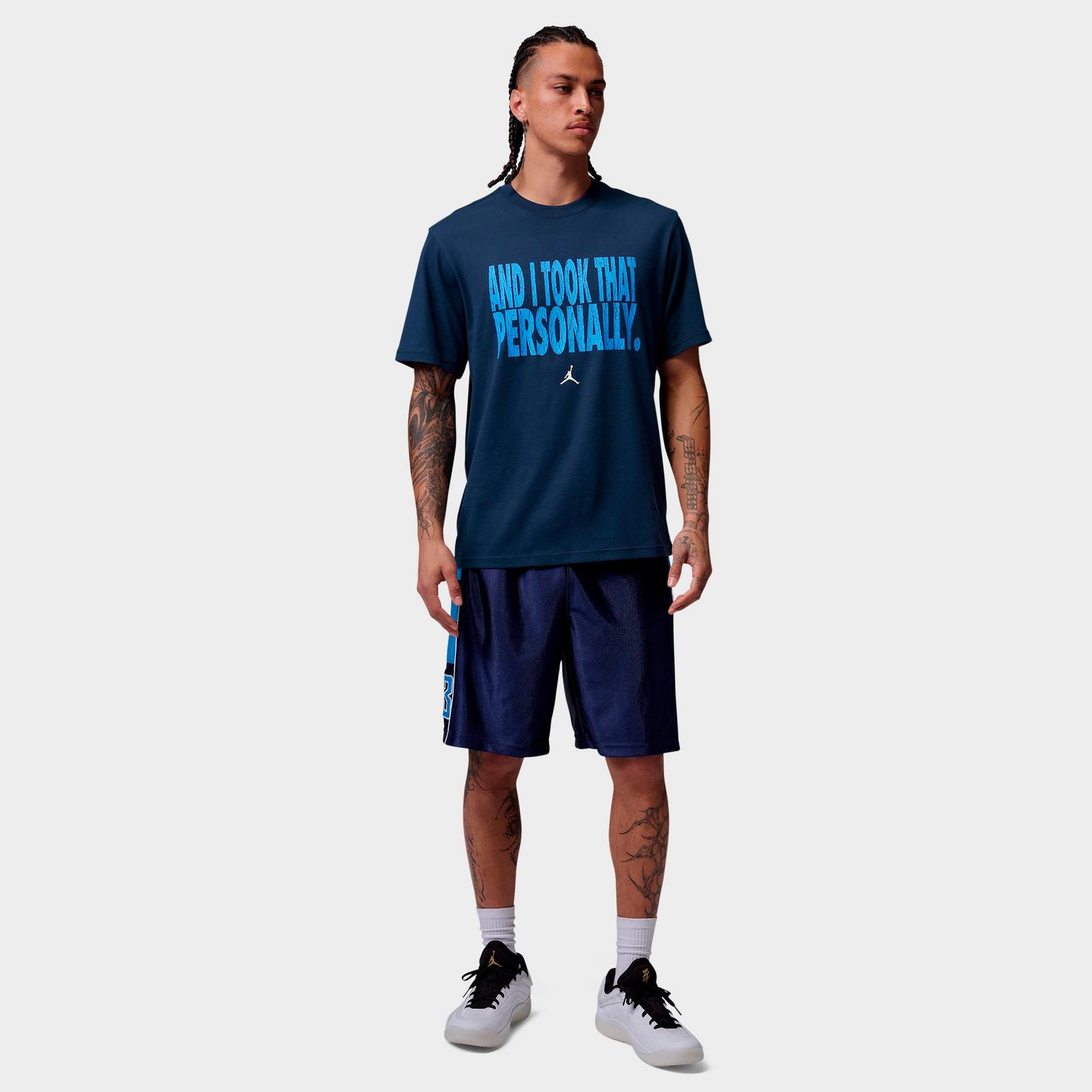 Men's Jordan Sport Dri-FIT And I Took That Personally T-Shirt - Midnight Navy/University Blue/White - view 2