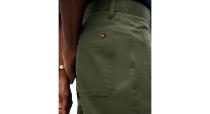 Tommy Hilfiger Women's Twill Patch Pocket Chinos Pants - Utility Olive
