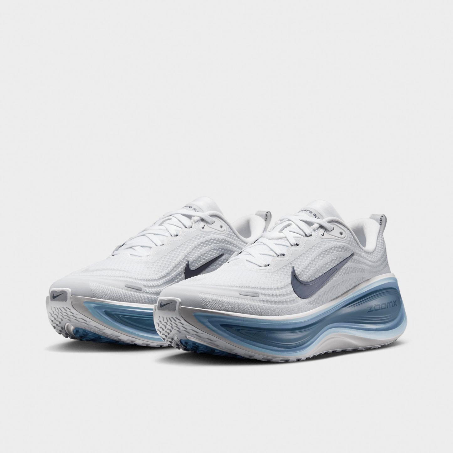 Men's Nithtke Vomero Plus Running Shoes - Part 1 - Off White/Grey Fog/Thunderstorm/Obsidian - Both shoes facing left