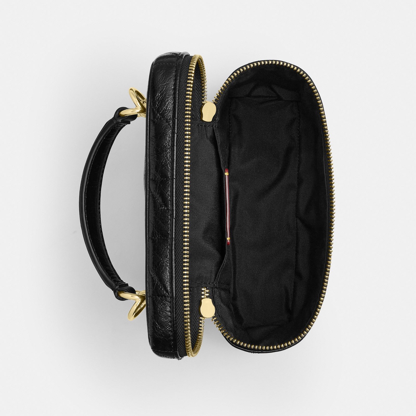 Rainer Crossbody Bag 18 With Quilting - Gold/Black - view 4