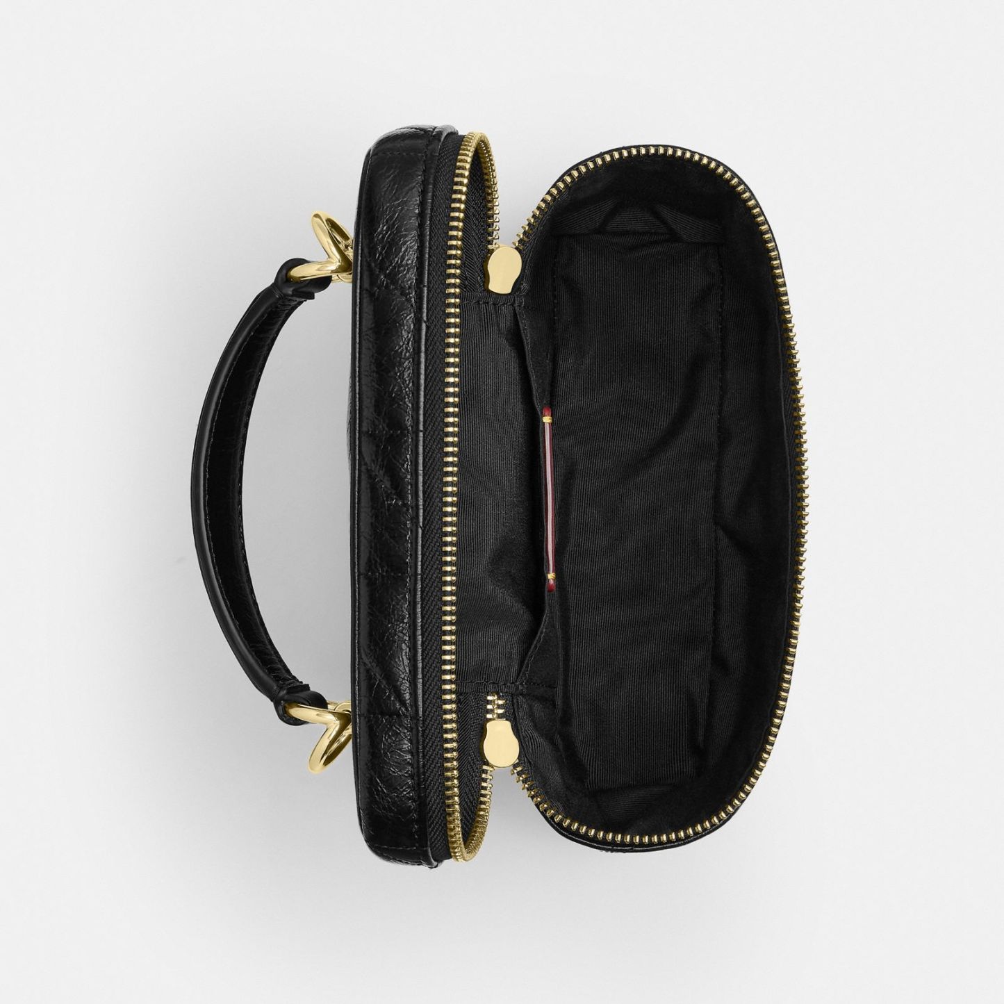 Rainer Crossbody Bag 18 With Quilting - Gold/Black - view 4