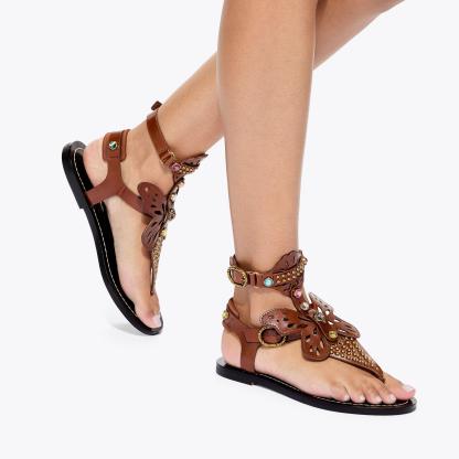 Kurt Geiger London Boho Butterfly Gladiator - Brown - view 2