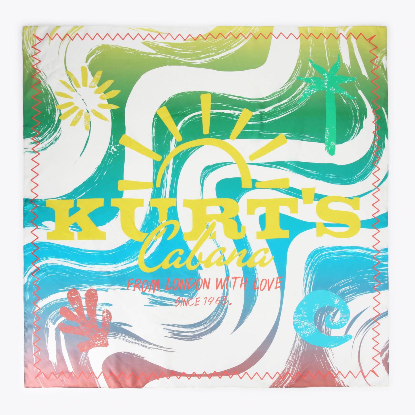 Kurt Geiger London Kurt's Cabana Large Square Scarf - Multi Colored - view 2