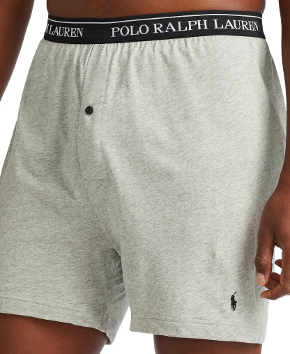 Polo Ralph Lauren Men's 3-Pack Cotton Classic Knit Boxers - Andover / Madison / Black