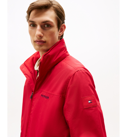 Tommy Hilfiger Men's Regatta Water Resistant Jacket - Medium Red