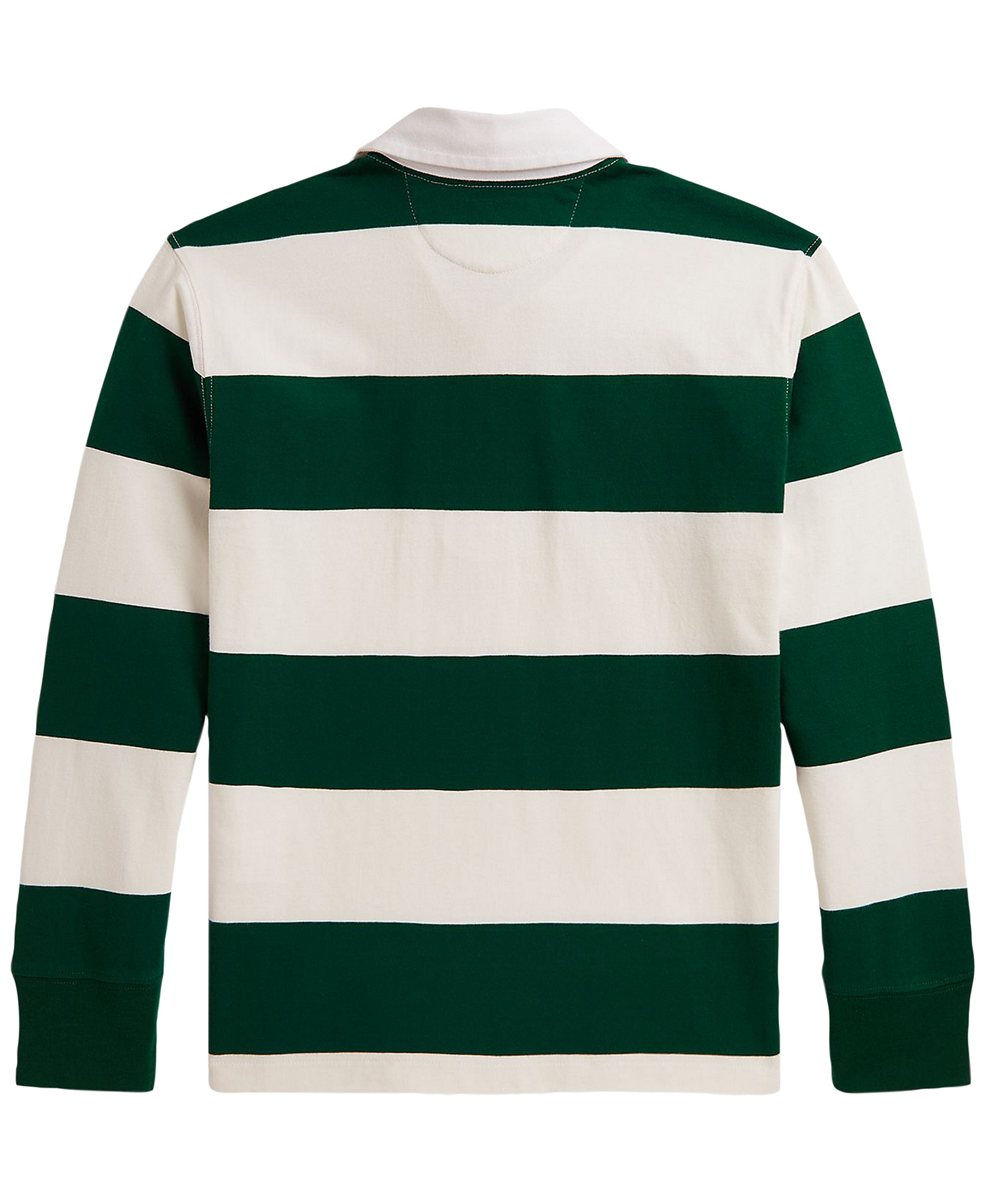 Polo Ralph Lauren Boys' 8-20 Iconic Long-Sleeve Rugby Shirt - Hunter Green/Nevis
