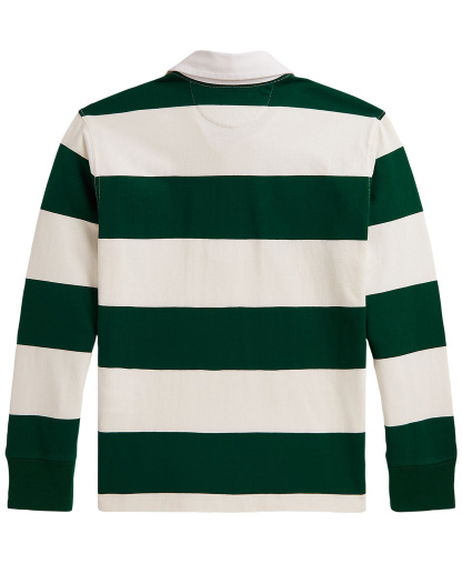 Polo Ralph Lauren Boys' 8-20 Iconic Long-Sleeve Rugby Shirt - Hunter Green/Nevis