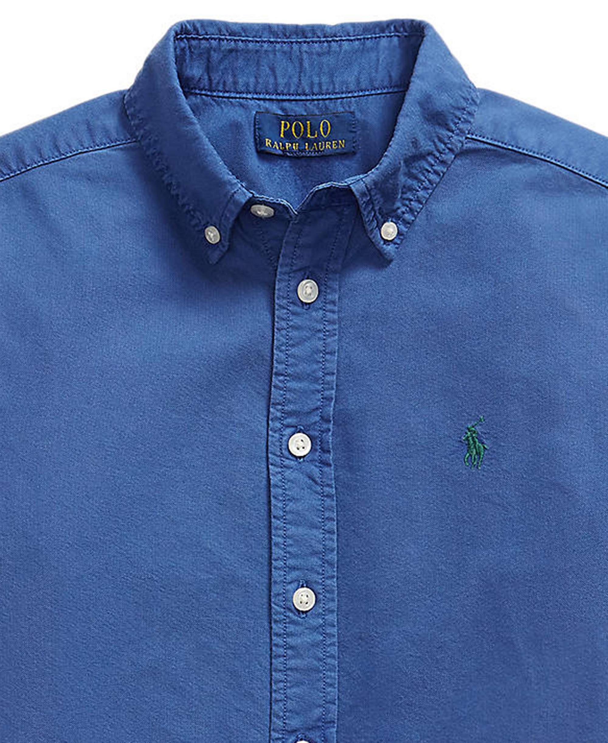 Polo Ralph Lauren Big Boys Garment-Dyed Cotton Oxford Shirt - Dusty Azure