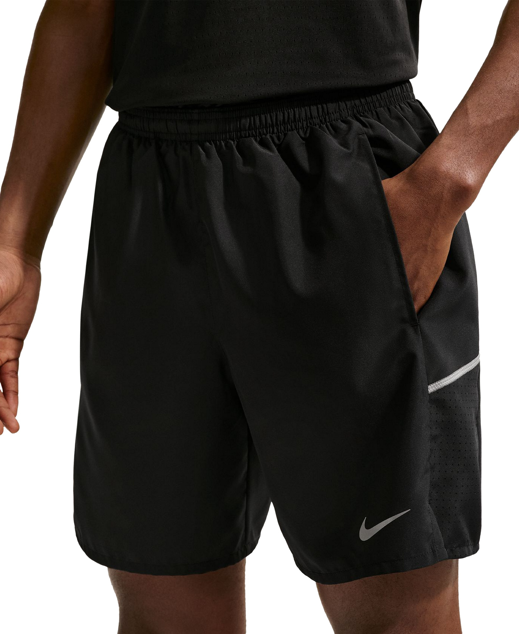 Nike Men's Miler Dri-FIT Running Shorts - Black/Reflective Silver