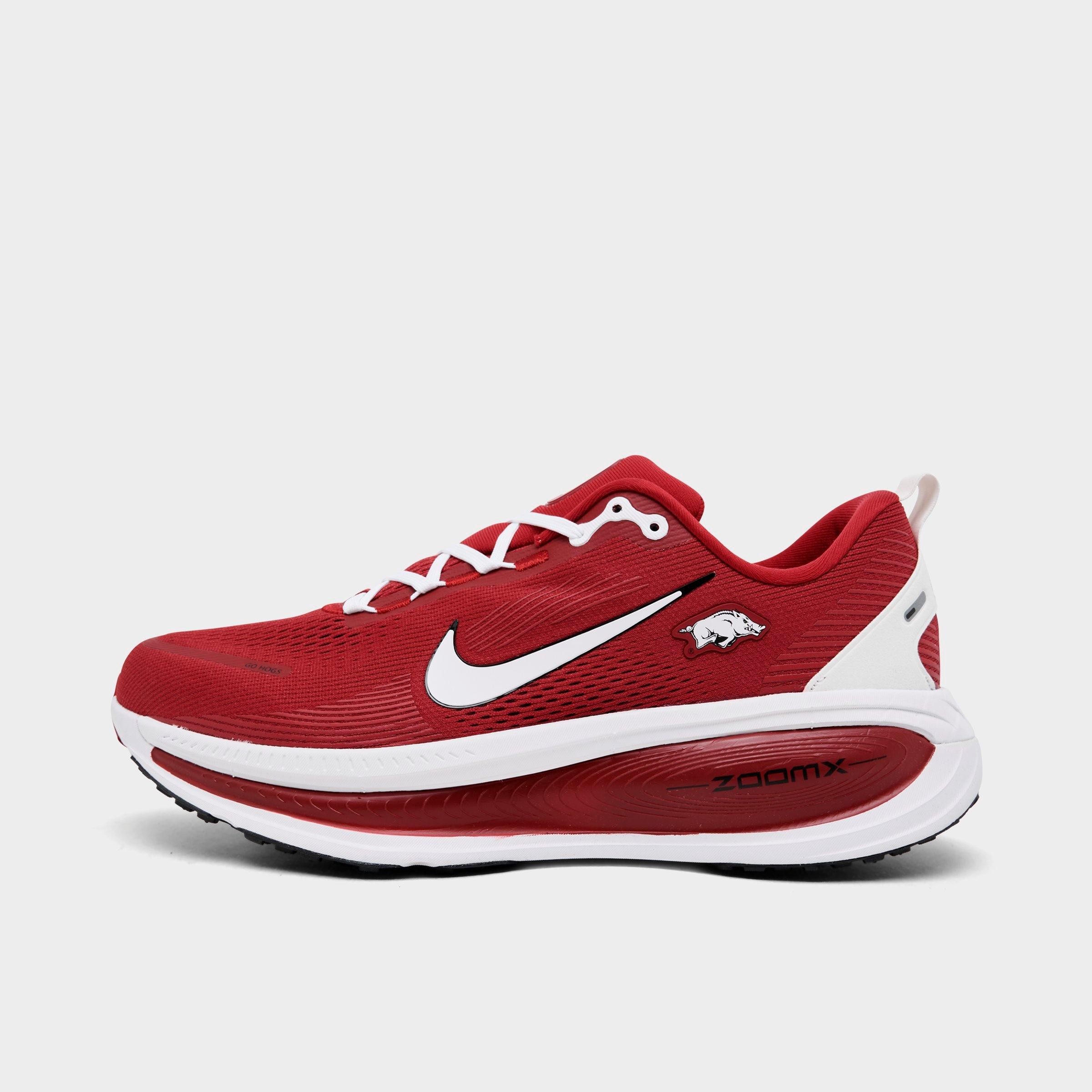 Men's Nithtke Vomero 18 Purdue Boilermakers Running Shoes - Part 1 - Team Crimson/White/Black (IQ6863-600) - Left shoe facing left. Outside of the shoe.