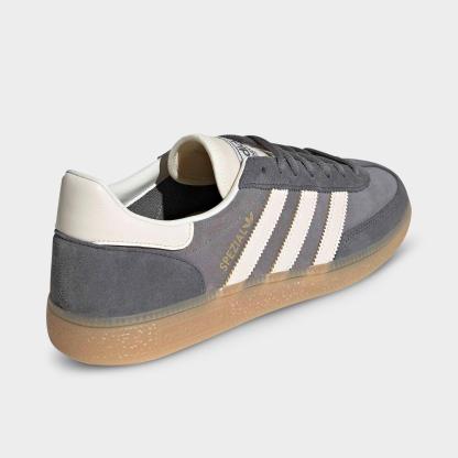 Men's adidas Originals Handball Spezial Casual Shoes - Part 1 - Grey/Off White/Grey - Back view