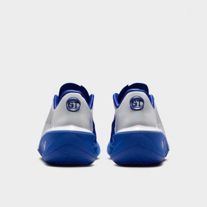 Men's Nithtke G.T. Cut 4 Basketball Shoes - White/Game Royal/Metallic Silver - Back view