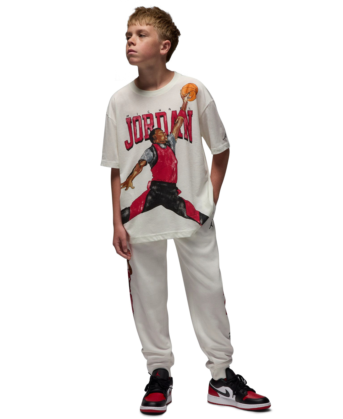 Jordan Boys' 8-20 Sketch Fleece Pants - Sail