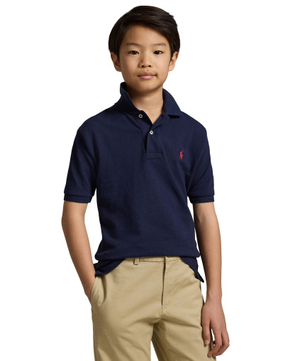 Polo Ralph Lauren 8-20 Boys' Cotton Mesh Logo Polo Shirt - Refined Navy