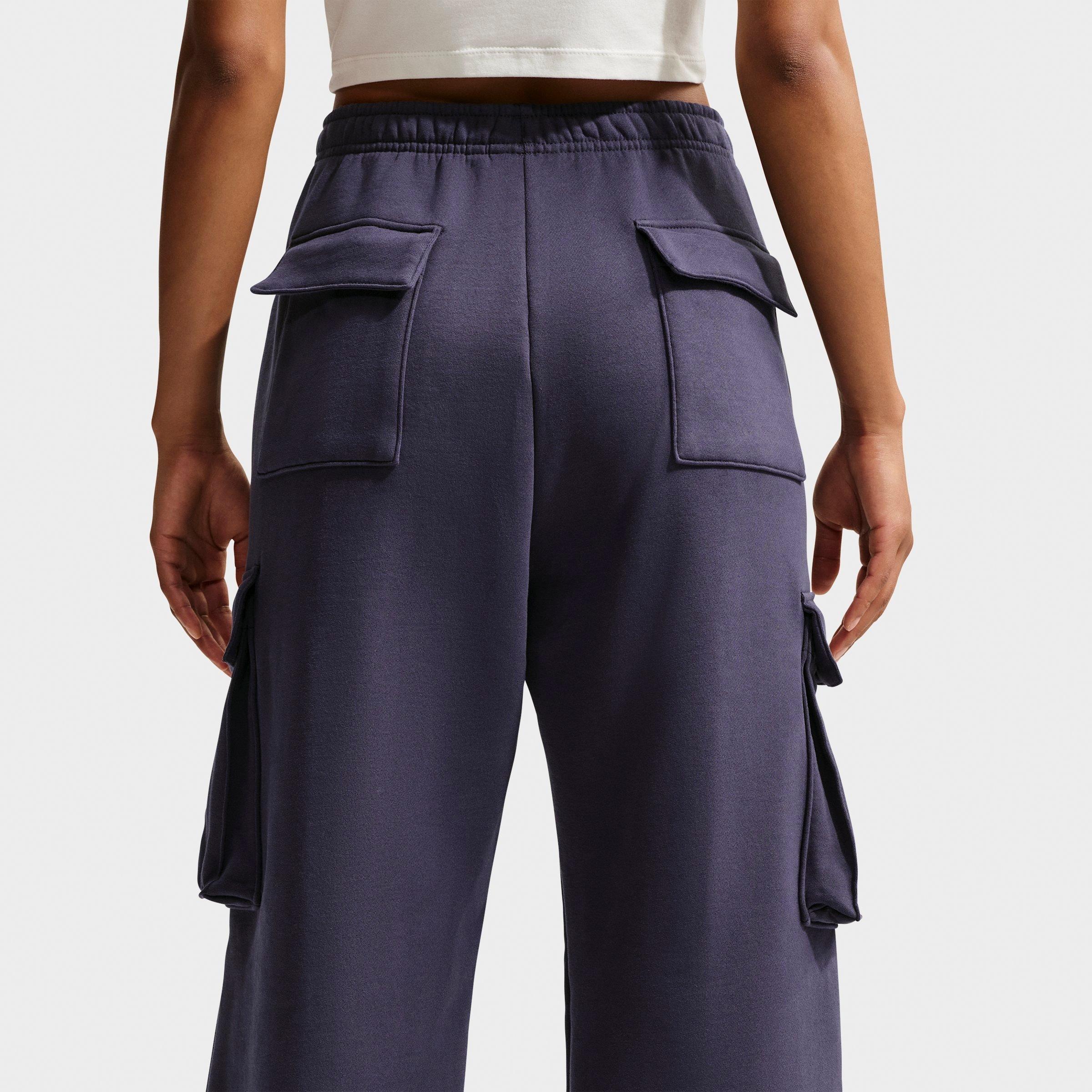Women's Nithtke Studio Fleece Medium-Weight High-Rise Oversized Cargo Pants - Gridiron/Sail