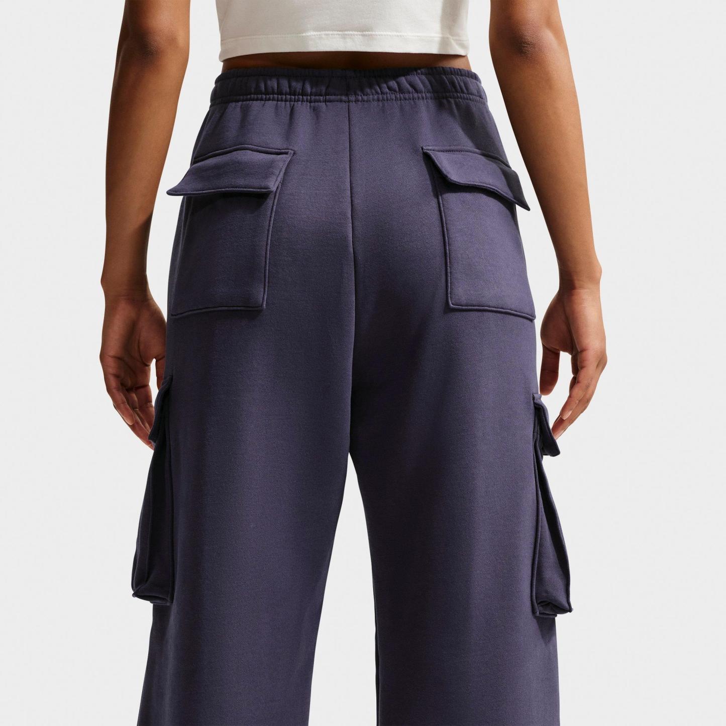 Women's Nithtke Studio Fleece Medium-Weight High-Rise Oversized Cargo Pants - Gridiron/Sail