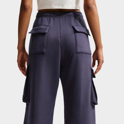 Women's Nithtke Studio Fleece Medium-Weight High-Rise Oversized Cargo Pants - Gridiron/Sail