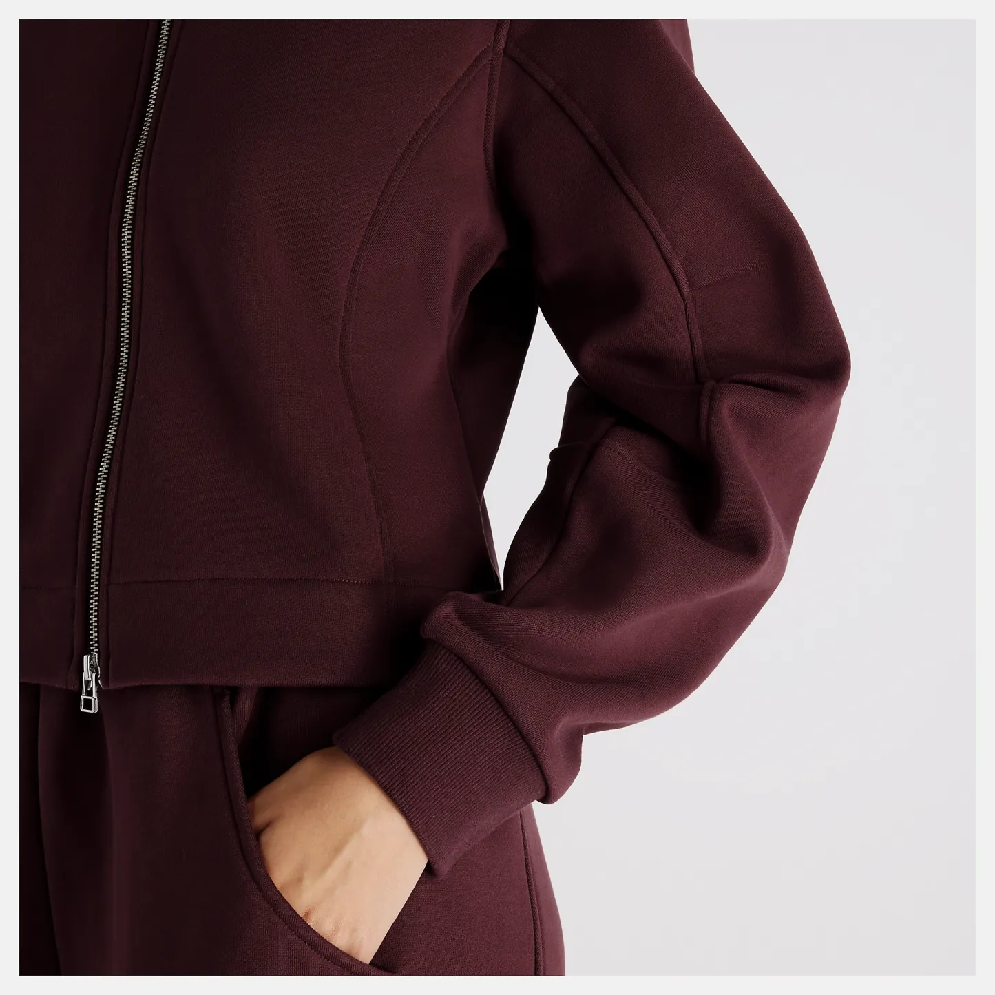 New Balance Athletics Crafted Fleece Full Zip, WJ62Y57TYLR
