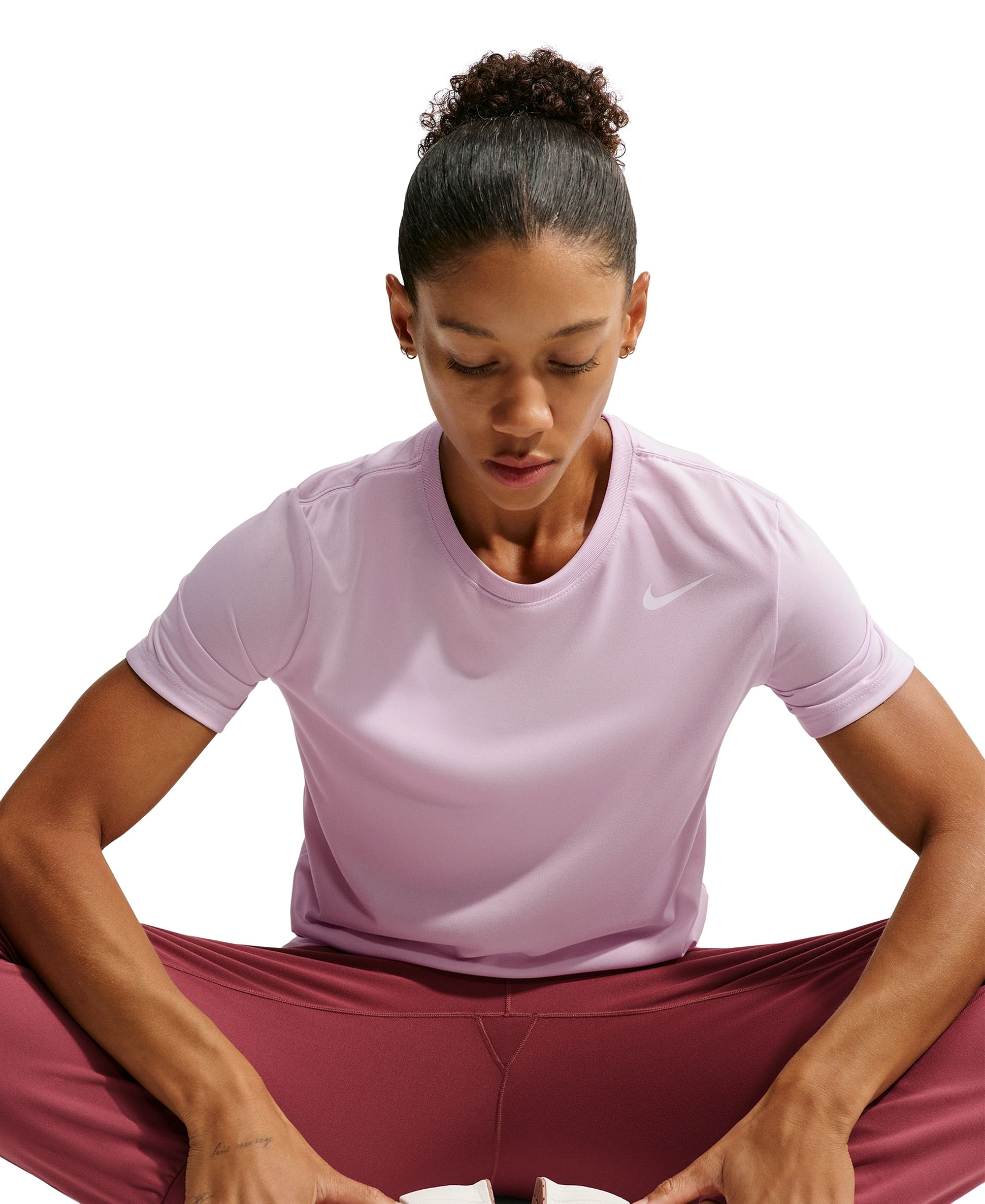 Nike Women's Dri-FIT T-Shirt - Bleached Lilac/white