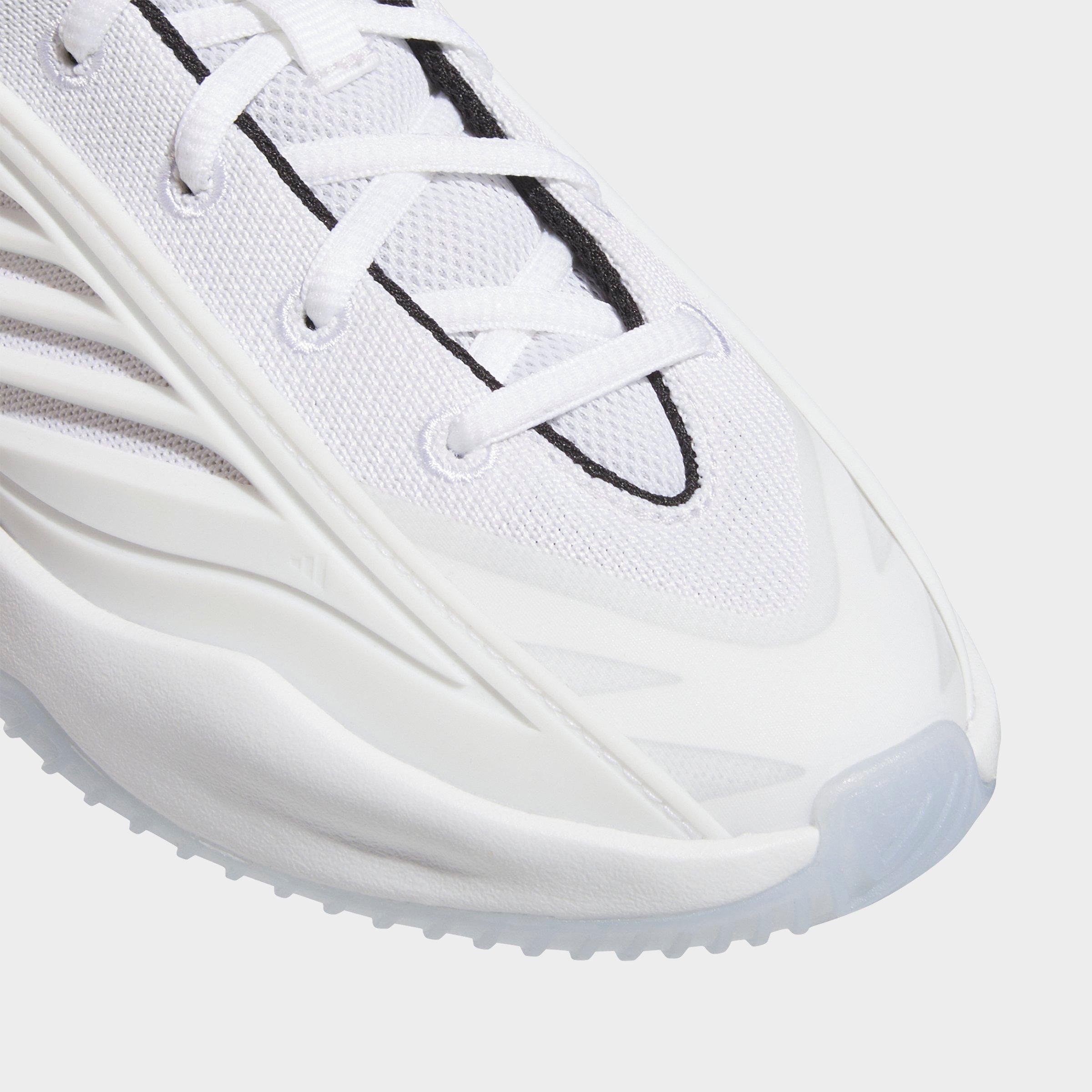 Big Kids' adidas Believe That 1 Basketball Shoes - Cloud White/Core Black/Cloud White - Detail shot