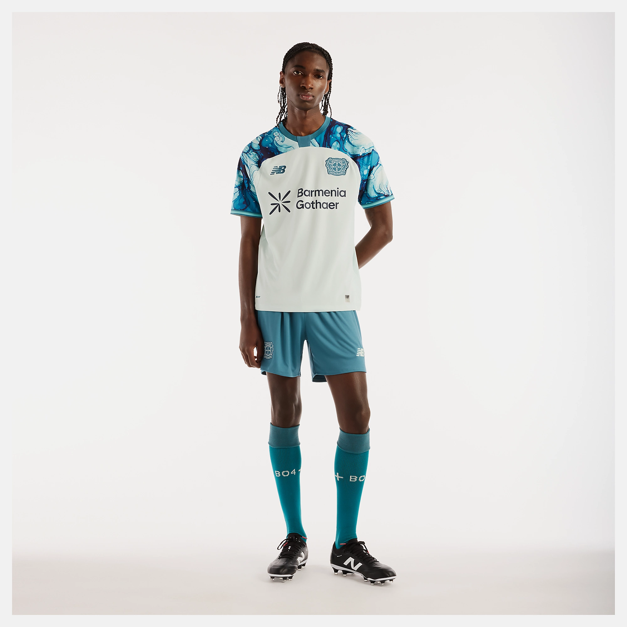 New Balance Bayer 04 26/27 Away Short Sleeve Jersey, MT62F2XBAWY