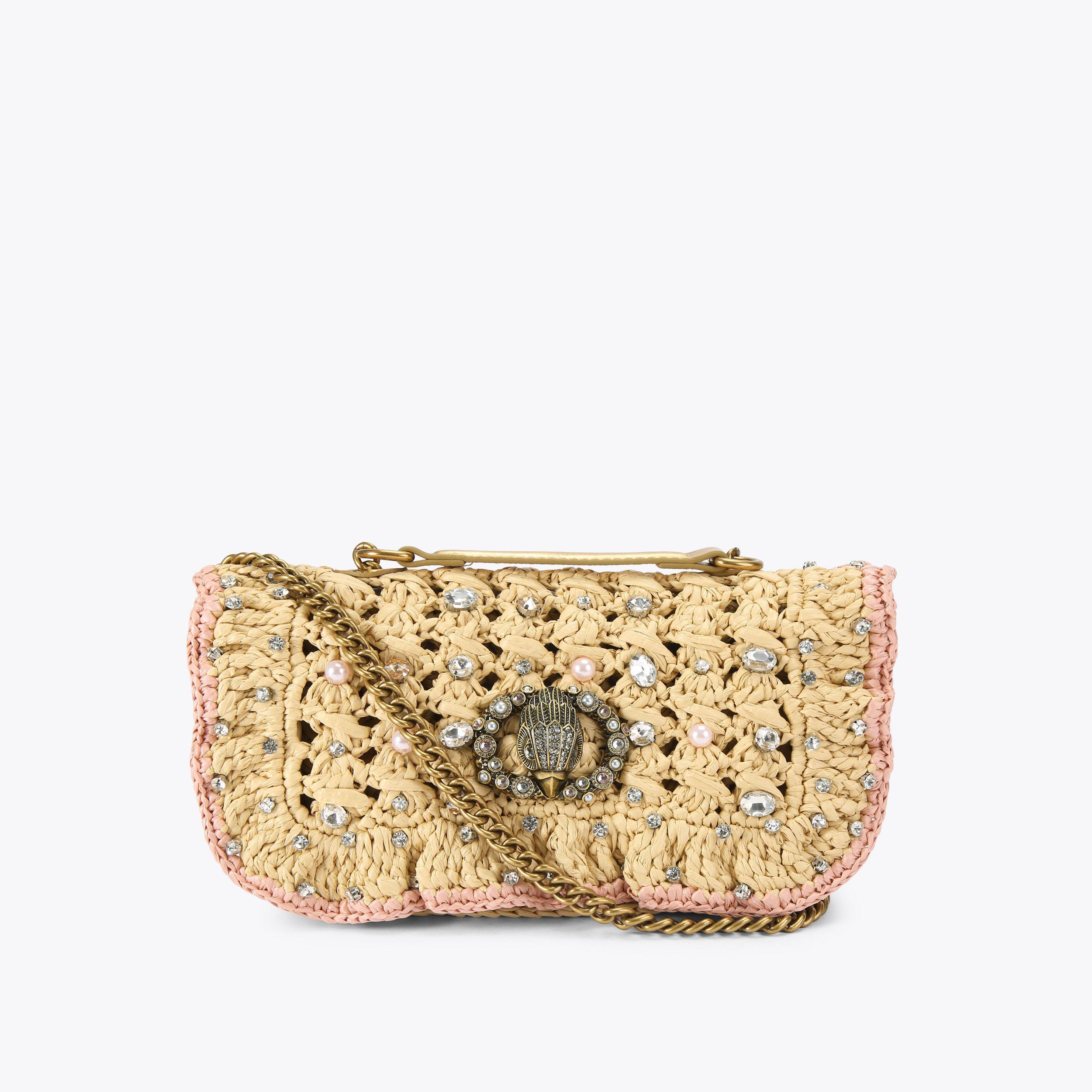 Kurt Geiger London Chelsea Small Ruffle Shoulder Bag - White