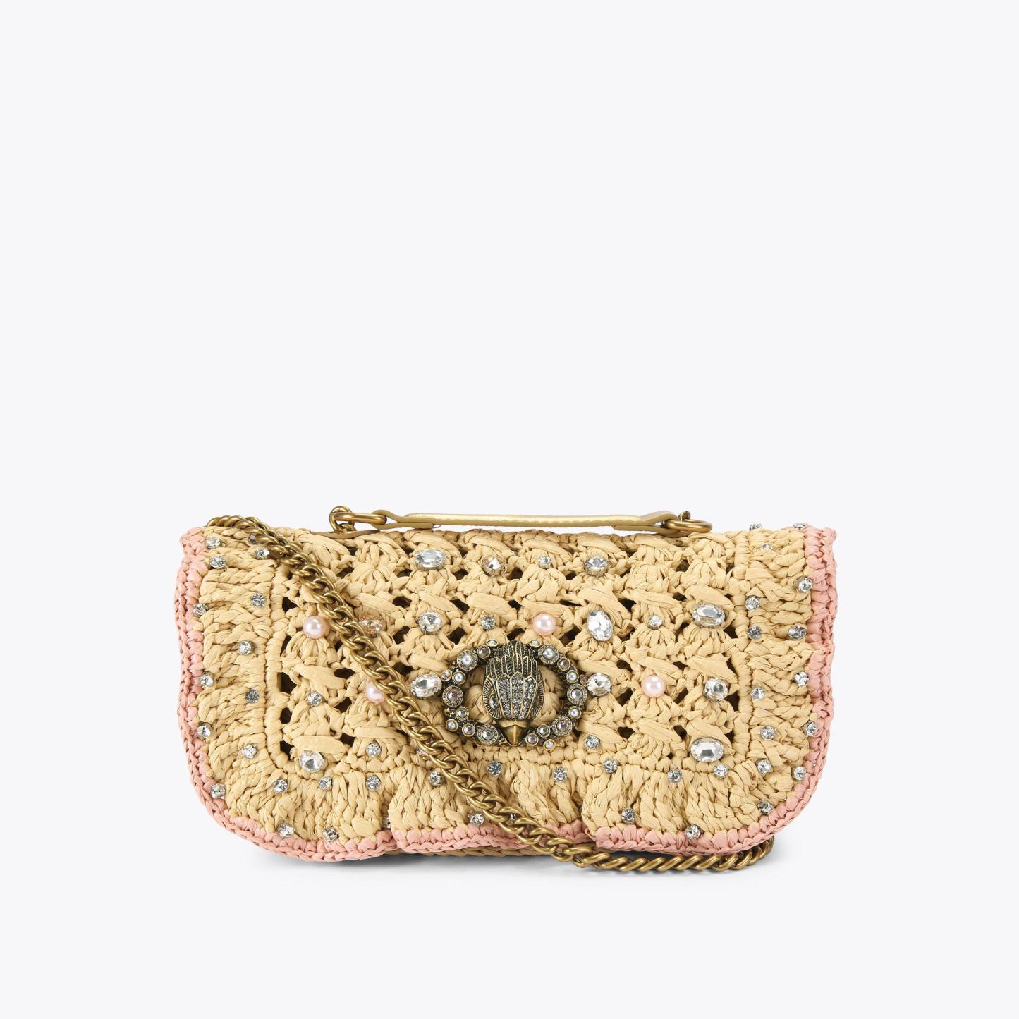 Kurt Geiger London Chelsea Small Ruffle Shoulder Bag - White