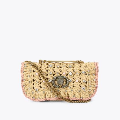 Kurt Geiger London Chelsea Small Ruffle Shoulder Bag - White