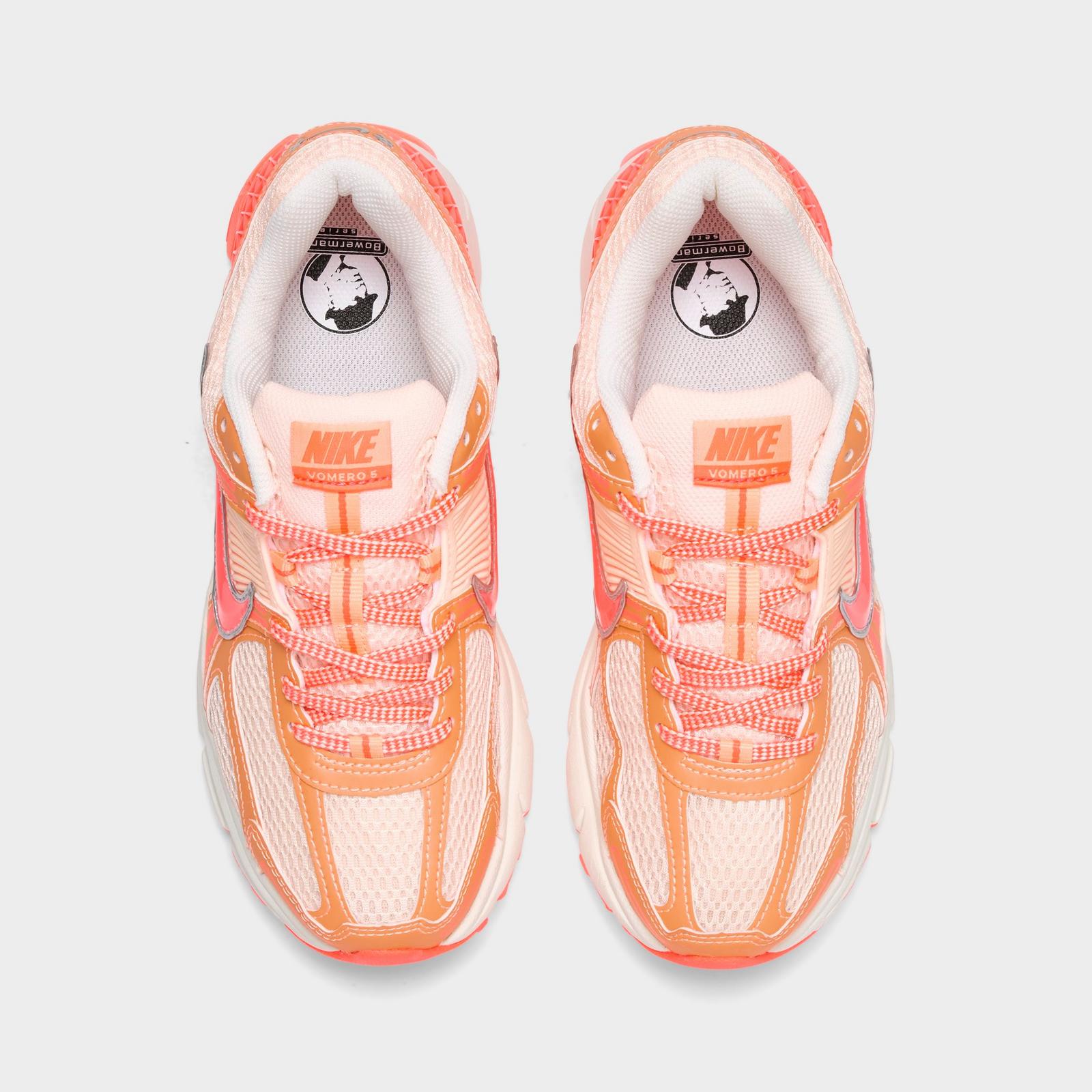 Women's Nike Zoom Vomero 5 Casual Shoes - Crimson Tint/Hot Lava/Orange Pulse/Sail