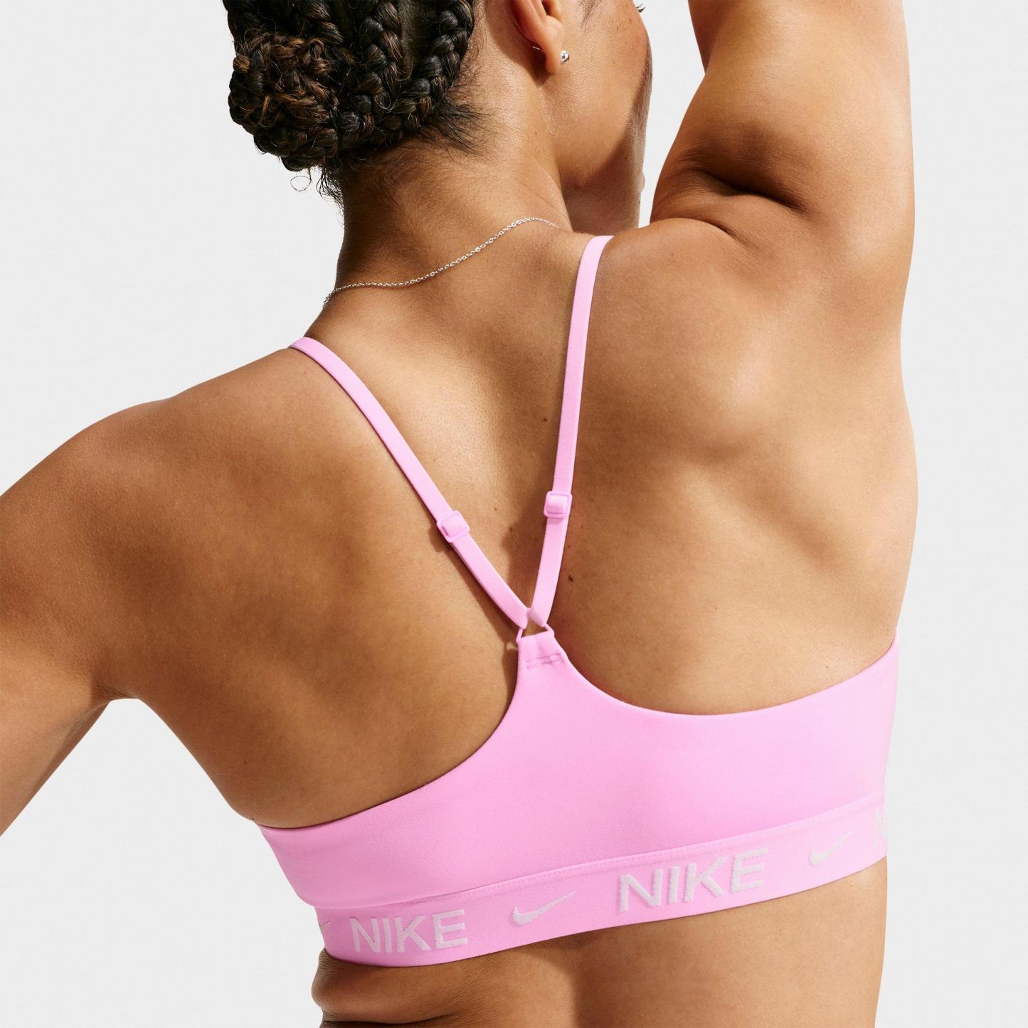 Women's Nithtke Dri-FIT Indy Light Support Padded Adjustable Sports Bra - Pink Rise