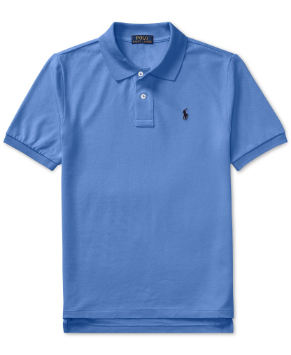 Polo Ralph Lauren 8-20 Boys' Cotton Mesh Logo Polo Shirt - Scottsdale Blue
