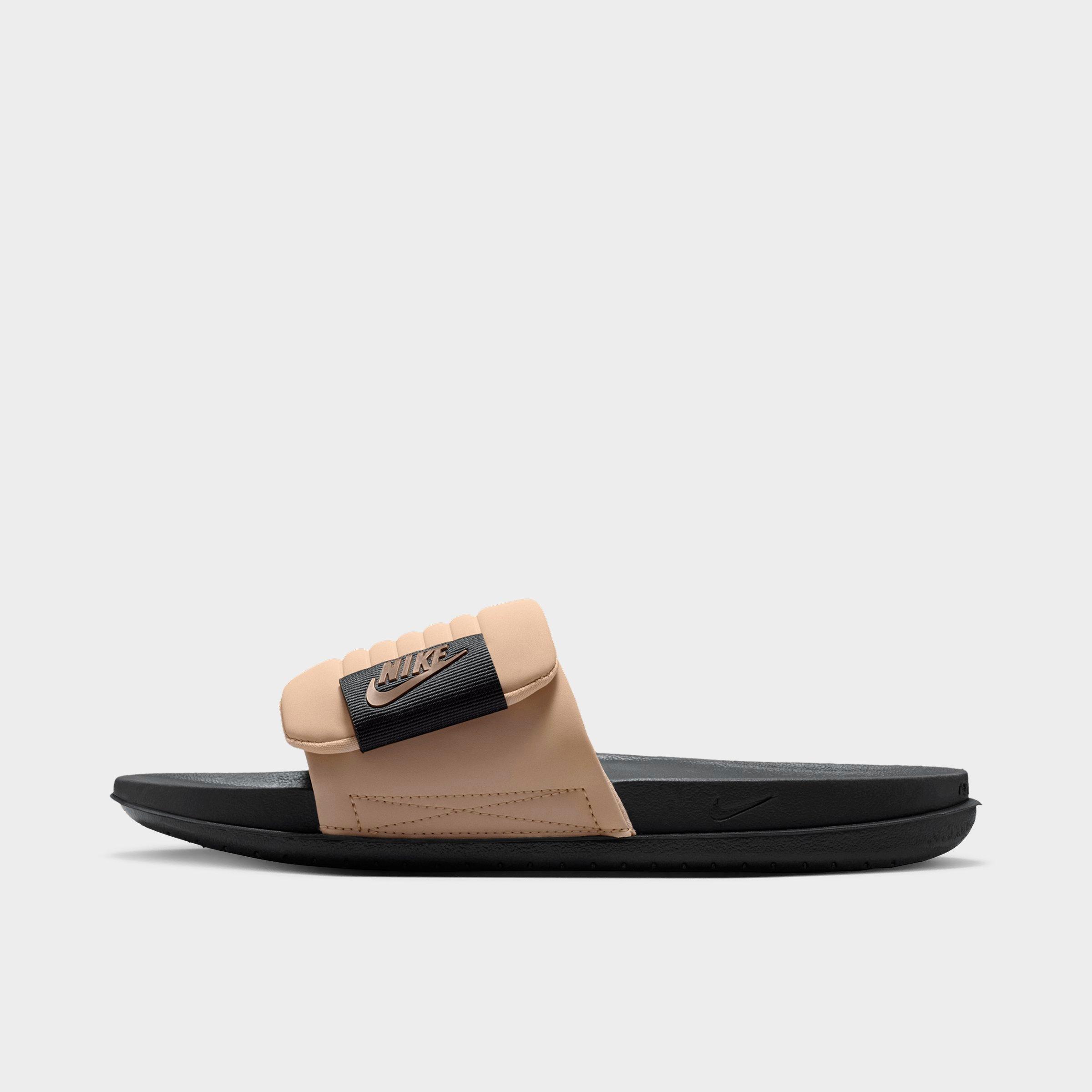 Men's Nithtke Offcourt Adjust Slide Sandals - Anthracite/Linen/Mink Brown - Back view