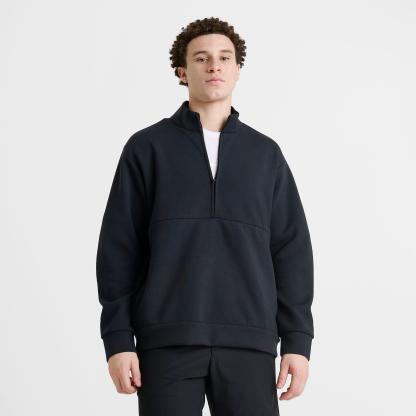 Men's Nithtke 24.7 ImpossiblySoft Dri-FIT Half-Zip Top - Black/Dark Smoke Grey