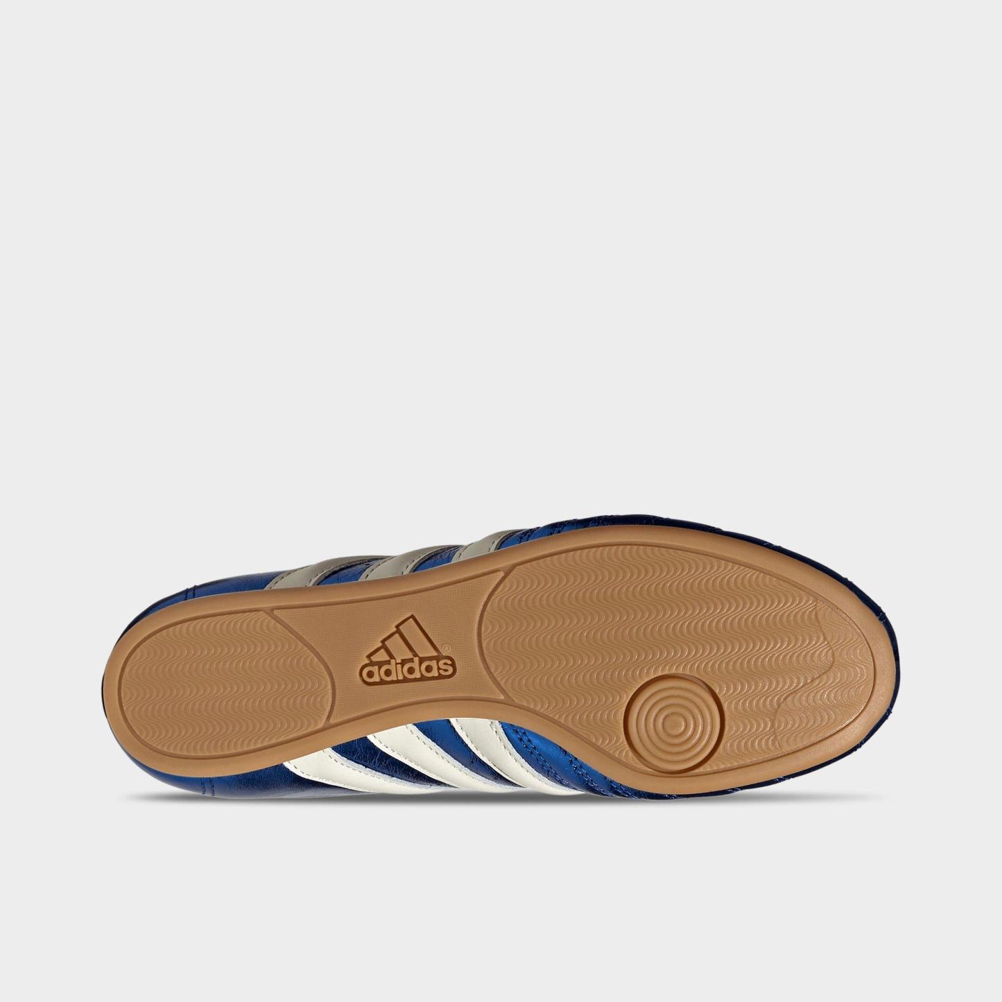 Women's adidas Originals Taekwondo Cow Print Casual Shoes - Royal Blue/Off White/Gum - Bottom view
