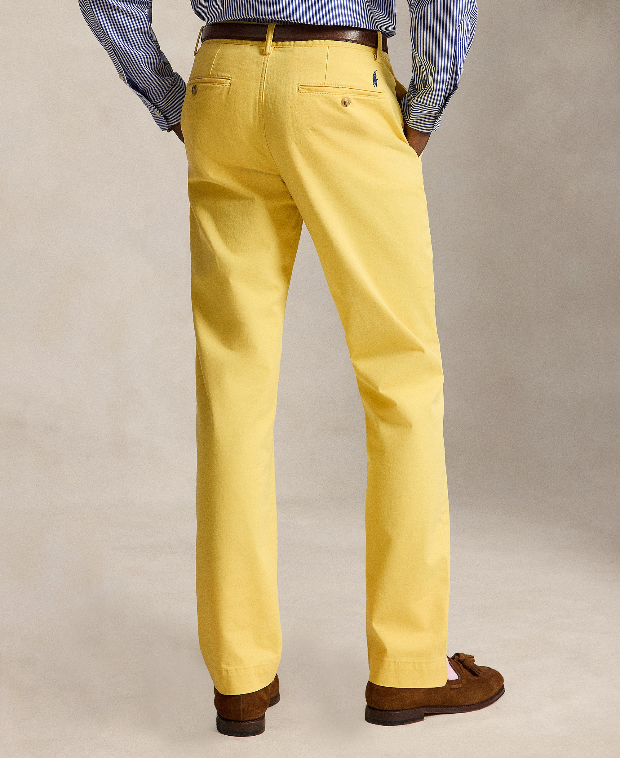 Polo Ralph Lauren Men's Straight-Fit Stretch Chino Pants - Collegiate Yellow