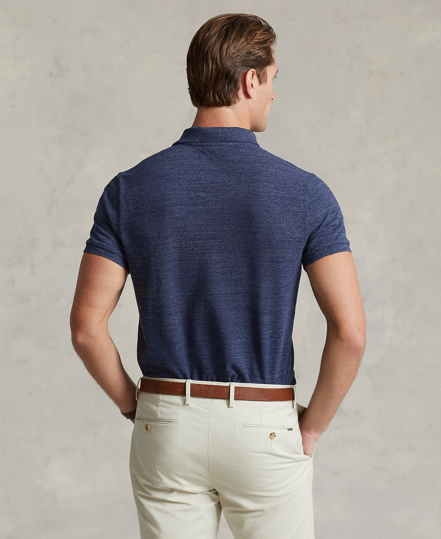 Polo Ralph Lauren Men's Custom Slim-Fit Mesh Polo Shirt - Classic Royal Heather