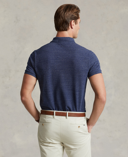 Polo Ralph Lauren Men's Custom Slim-Fit Mesh Polo Shirt - Classic Royal Heather