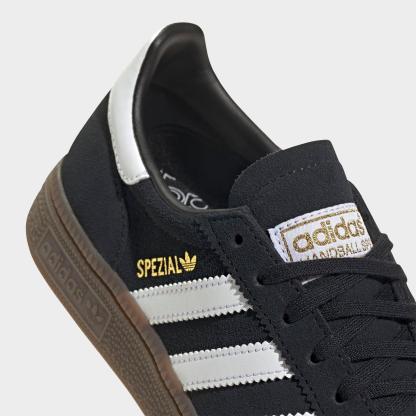 Big Kids' adidas Originals Handball Spezial Casual Shoes - Part 1 - Black/White/Gum - Detail shot