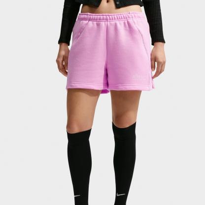 Women's Nithtke Studio Fleece Medium-Weight "Graphic Pack" Mid-Rise Shorts - Pink Rise/Sail