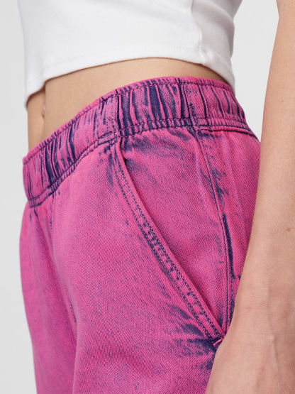 Mid Rise UltraSoft Easy Baggy Jeans - Pink rinse