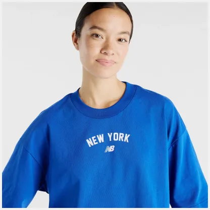 New Balance New York City Cropped Logo T-Shirt, WT61L57ITRY