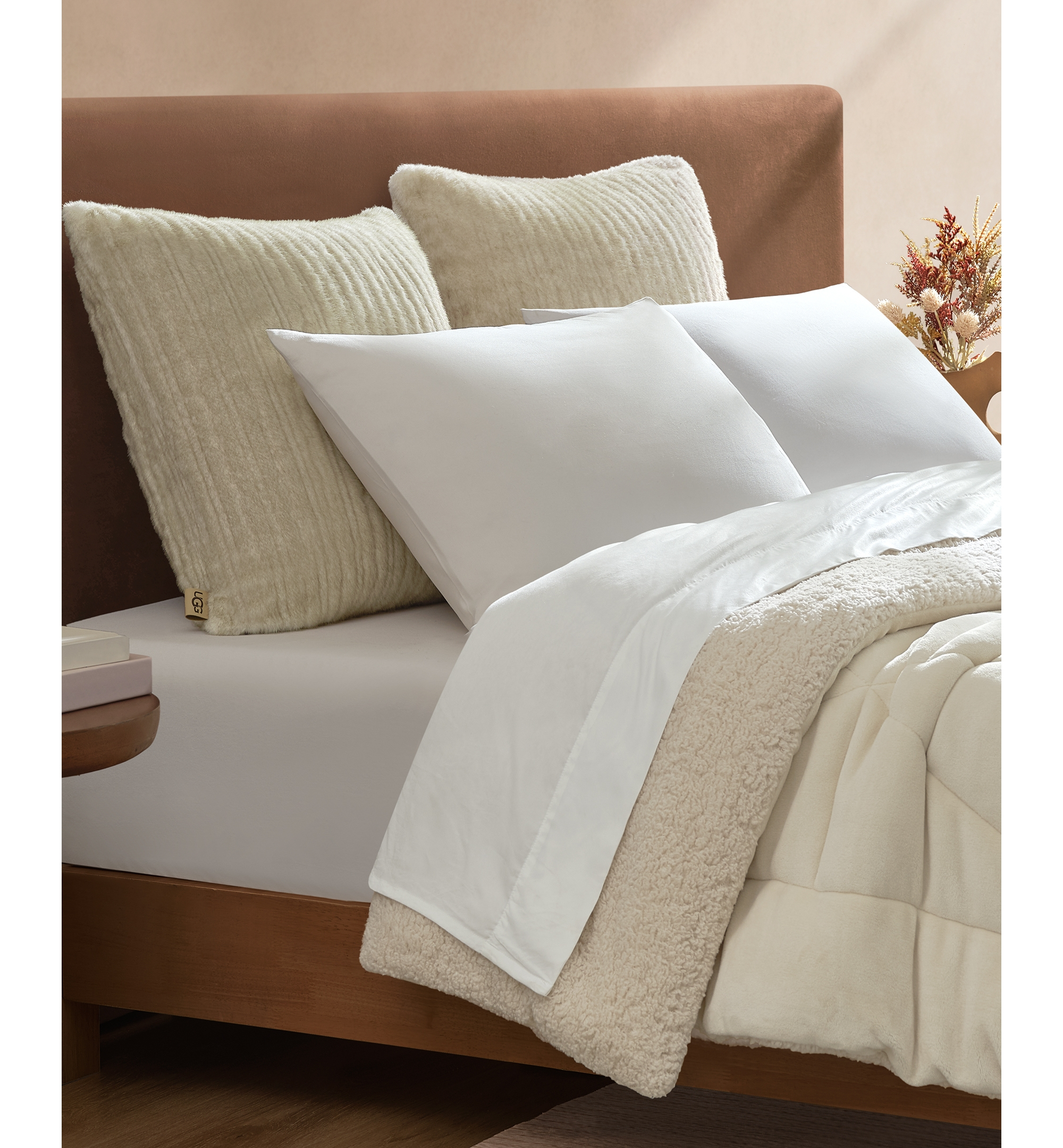 UGG® Jennis Euro Pillow, 24" x 24" - Snow