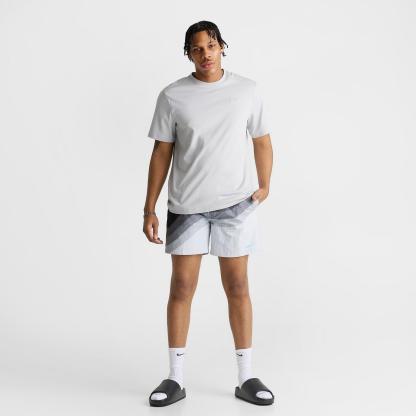 Men's Nike Swim Breaker AM95 7" Lined Volley Shorts - Smoke Grey/Wolf Grey/Bleached Turquoise
